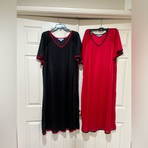 2 Set Only Necessities Women's  Short Gown  Pajamas Traditional Wife‎ Size 1X